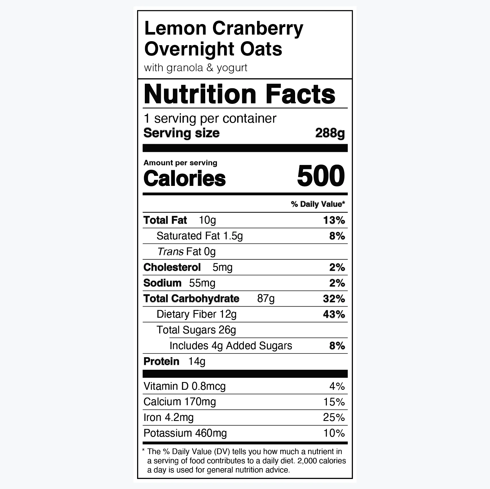 Lemon Cranberry Overnight Oats - Image 4