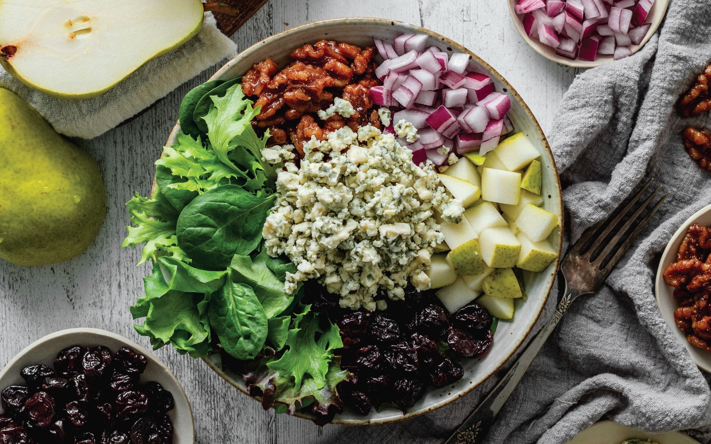 Pear & Gorgonzola Cheese Salad - Image 4