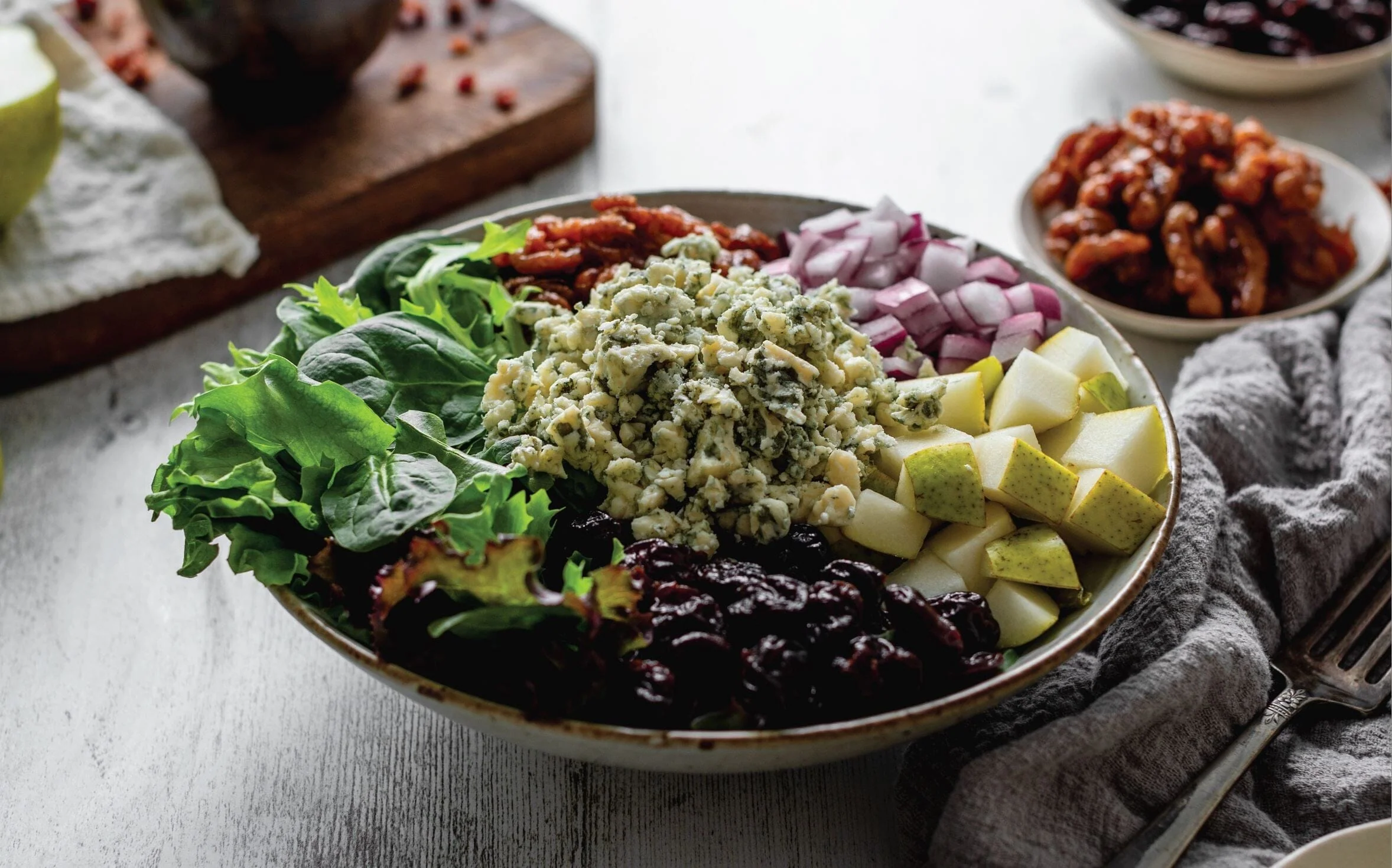 Pear & Gorgonzola Cheese Salad - Image 5