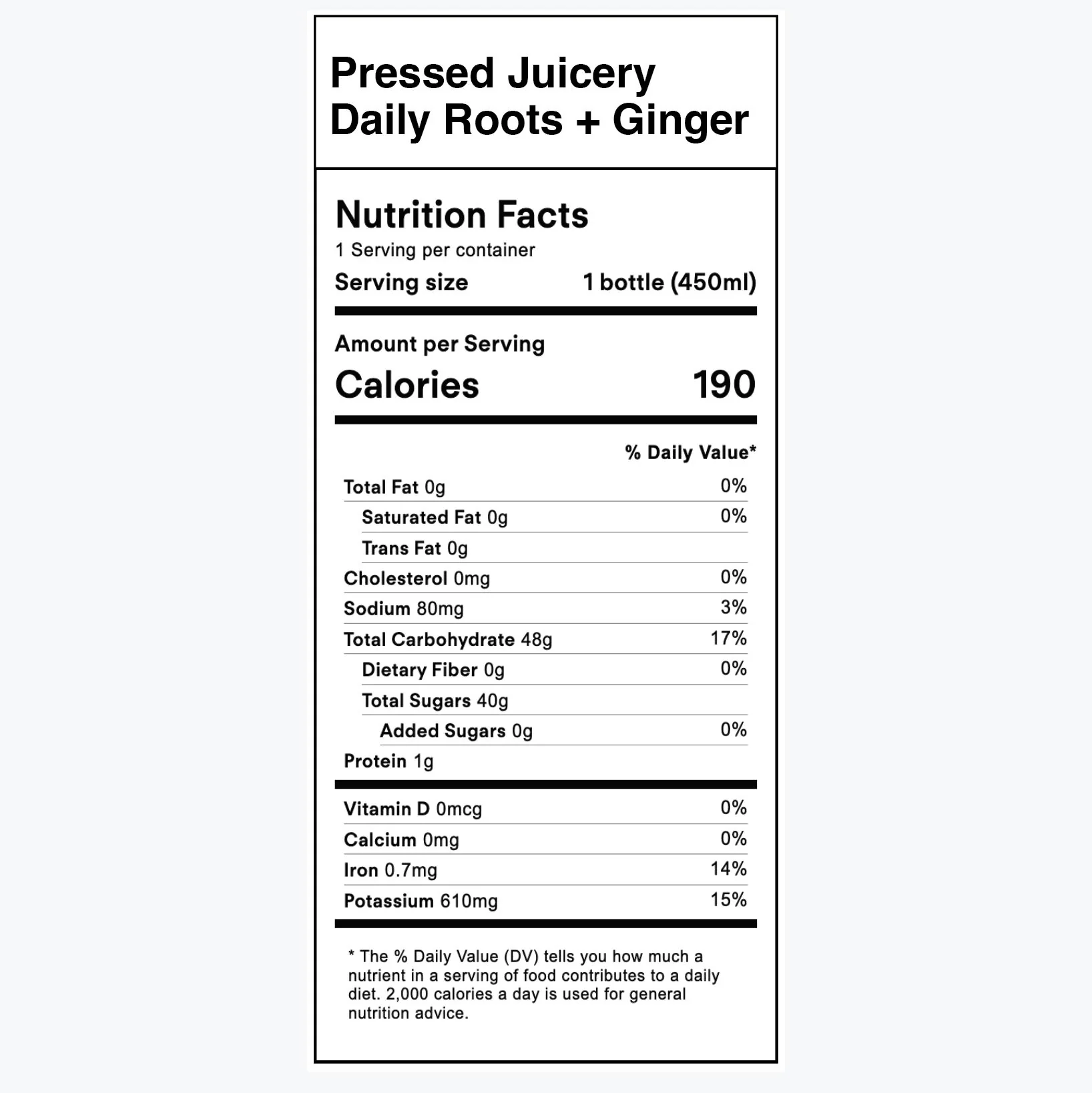 Pressed Juicery Daily Roots & Ginger - Image 4